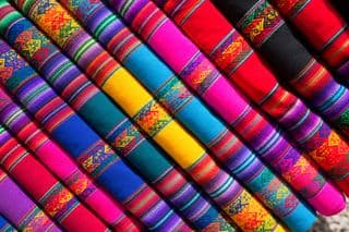 Vibrant Striped Textiles