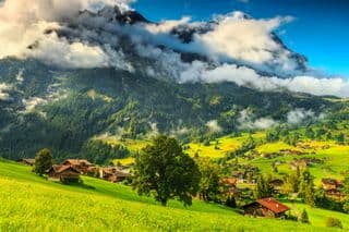 Eiger Mountains in the Swiss Alps
