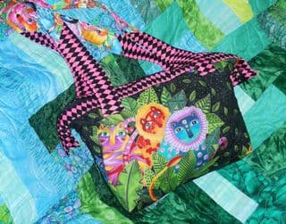 Colorful Cats Quilted Bag