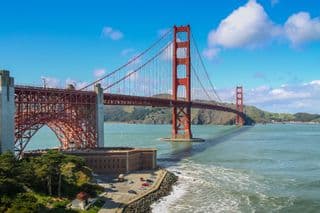 Golden Gate Bridge Overlooking the Pacific Ocean