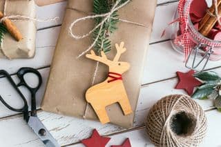 Handcrafted Christmas Gift Wrap