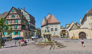 Half-timbered Houses in Colmar's Square