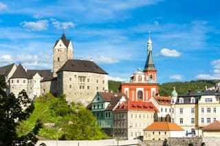 Medieval Loket Castle in the Czech Republic
