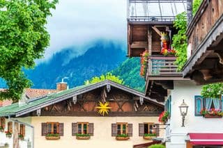 Traditional Bavarian Architecture in Oberammergau