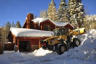 Snow Removal at Lake Tahoe Cabin