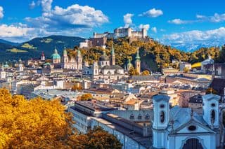 Autumn Splendor Over Salzburg