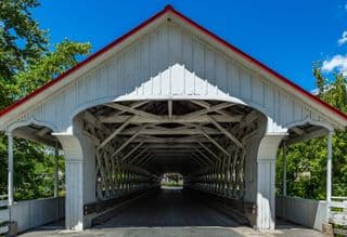 Ashwell Covered Bridge in Summer