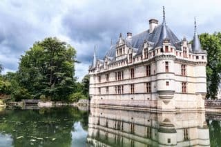 Reflection of Château d'Azay-le-Rideau in the Moat
