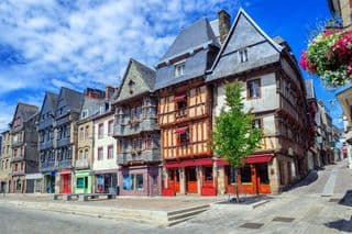 Half-timbered facades of Lannion