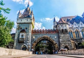 Vajdahunyad Castle Entrance in Budapest
