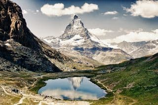 Matterhorn Mountain Lake Reflection