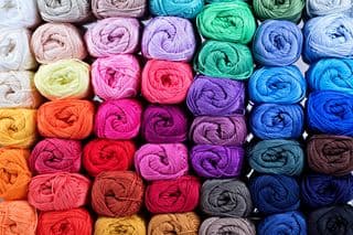 Rainbow of Yarn Balls