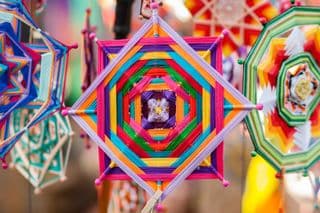 Vibrant Handwoven Thread Mandalas