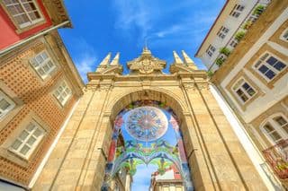Porta Nova Archway in Braga, Portugal