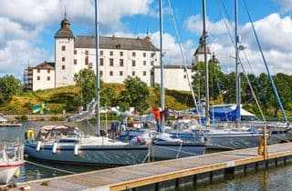 Medieval Läckö Castle by the Lake Vänern in Sweden