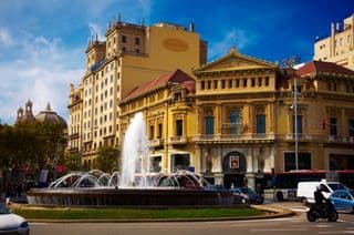 Fountain in the Heart of Barcelona