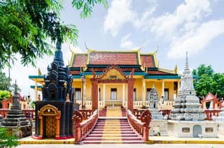 Ancient Khmer Architecture at the Royal Palace of Phnom Penh
