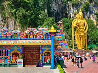 Colorful Hindu Temple at Batu Caves