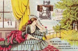 Victorian Lady Daydreaming of New Beginnings