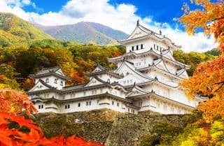 Autumnal Splendor at Himeji Castle