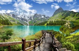 Castle by the Emerald Lake