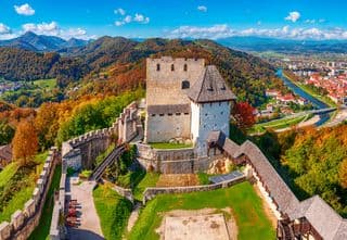 Medieval Fortress atop the Hills of Slovenia