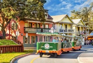 St. Augustine Old Town Tram Ride Through Historic Architecture