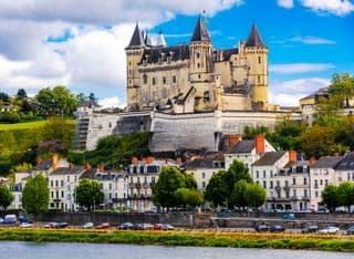 Saumur Castle Overlooking the River