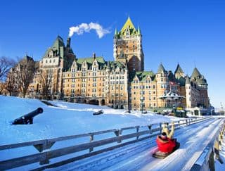 Winter Slide at Château Frontenac