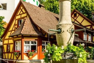 Half-timbered House in Meersburg, Germany