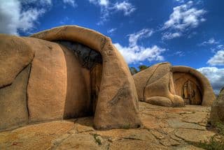 Rock-Hewn Structures in Tecate, Baja California, Mexico