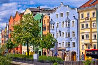 Colorful Innsbruck Riverfront