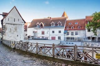 Medieval Architecture in Old Tallinn, Estonia