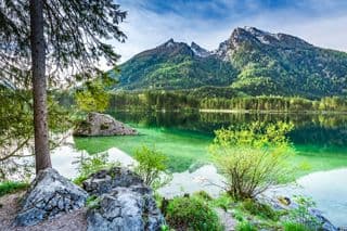 Emerald Waters of Hintersee Lake