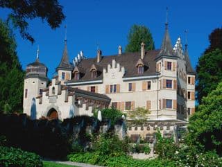 Elegant Seeburg Castle amidst Swiss Gardens