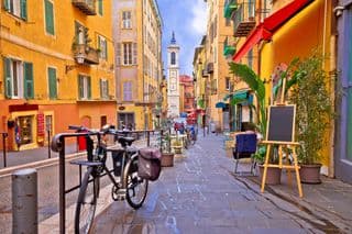 A Street Scene in Nice, French Riviera