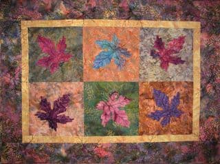 Maple Leaves Quilt Block