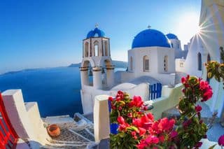 Blue Domes of Oia Village