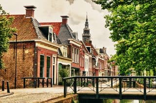 Historic Dutch Canal Scene