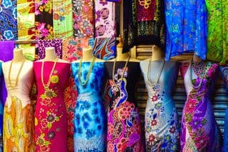 Vibrant Traditional Malaysian Batik Dresses