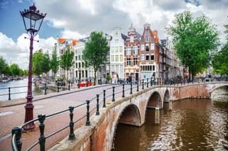 Historic Bridges Over the Canals of Amsterdam