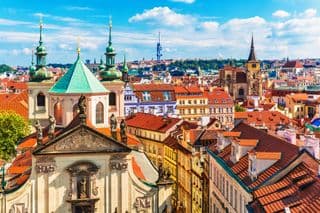 Baroque Rooftops of Prague Old Town
