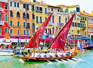 Regatta Storica on the Grand Canal in Venice