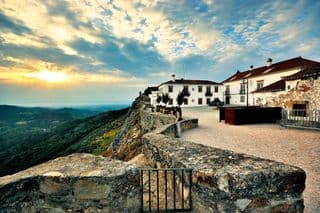 Sunset at Marvão Castle in Portugal