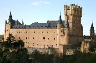 Ancient Castle atop a Hillside