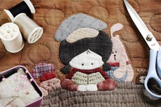 Handcrafted Japanese Patchwork Quilt
