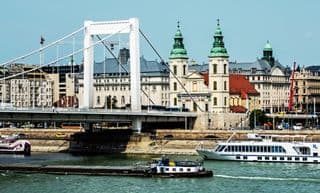 Elisabeth Bridge Over the Danube River