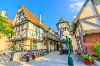 Solvang Danish Architecture Courtyard