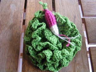 Crocheted Vegetables Display