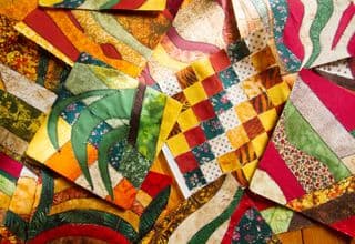 Patchwork Quilt Squares Array